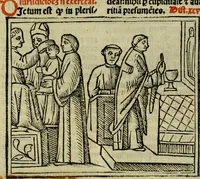 Picture 93 of 151 from Decretu[m] Gratiani : cu glossis dñi Joannis Theutonici prepositi Alberstatensis [et] annotationibus Bartholomei Brixiensis : [cum] diuisionibus Archidiaconi : [cum] Casibus a Bene., cõpositis per Bart. Brixi., correctis [et] pro clariore itellectu pluribus in locis extensis : [cum] concordia ad Bibliam : [cum] tabula marginalium glossularu[m] : [cum tabula] omniu canonu [et] concilio[rum] : [cum] Margarita Decreti : [cum] flosculis totius Decretia domio Joanne diacono compositis : [cum] additione in margine litteraru[m], quo minusculi characteres lineis intercepti, citius legenti appareant (1514), leaf 381