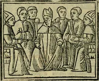 Picture 5 of 151 from Decretu[m] Gratiani : cu glossis dñi Joannis Theutonici prepositi Alberstatensis [et] annotationibus Bartholomei Brixiensis : [cum] diuisionibus Archidiaconi : [cum] Casibus a Bene., cõpositis per Bart. Brixi., correctis [et] pro clariore itellectu pluribus in locis extensis : [cum] concordia ad Bibliam : [cum] tabula marginalium glossularu[m] : [cum tabula] omniu canonu [et] concilio[rum] : [cum] Margarita Decreti : [cum] flosculis totius Decretia domio Joanne diacono compositis : [cum] additione in margine litteraru[m], quo minusculi characteres lineis intercepti, citius legenti appareant (1514), leaf 85