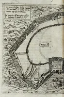 An illustration from De' disegni delle piv illvstri città et fortezza del mondo. la quale ne contiene cinquanta : con vna breve historia delle origini et accidenti loro, secondo l'ordine de' tempi (1569)