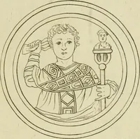 An illustration from De' dittici degli antichi profani, e sacri libri III : coll' appendice d'alcuni necrologj, e calendarj finora non pubblicati (1753)