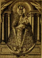 An illustration from De diua virgine Copacauana in Peruano Noui Mundi regno celeberrima liber vnus : quo eius origo & miracula compendio descripta (1656)