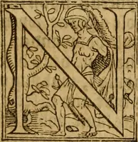 An illustration from A defence of the true and catholike doctrine of the sacrament of the body and bloud of our sauiour Christ : with a confutation of sundry errors concernyng the same, grounded and stablished upon Godes holy woorde & approved by ye consent of the moste auncient doctors of the churche (1550)
