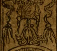 An illustration from A defence of the true and catholike doctrine of the sacrament of the body and bloud of our sauiour Christ : with a confutation of sundry errors concernyng the same, grounded and stablished upon Godes holy woorde & approved by ye consent of the moste auncient doctors of the churche (1550)