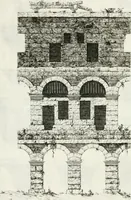 An illustration from Degli anfiteatri e particolarmente del Flavio di Roma, di quello d' Italica nella Spagna, e di quello di Pola nell' Istria (1788)