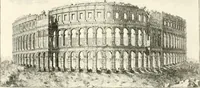 An illustration from Degli anfiteatri e particolarmente del Flavio di Roma, di quello d' Italica nella Spagna, e di quello di Pola nell' Istria (1788)