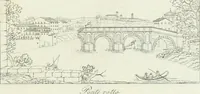 An illustration from Degli edificj antichi e moderni di Roma; vedute in contorno (1817)