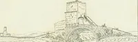 An illustration from Degli edificj antichi e moderni di Roma; vedute in contorno (1817)