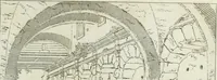 An illustration from Degli edificj antichi e moderni di Roma; vedute in contorno (1817)
