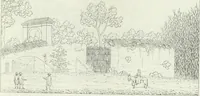 An illustration from Degli edificj antichi e moderni di Roma; vedute in contorno (1817)