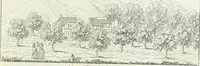 An illustration from Degli edificj antichi e moderni di Roma; vedute in contorno (1817)