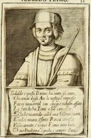 An illustration from De gli eroi della serenissima casa d'Este, ch'ebbero il dominio in Ferrara, memorie di Francesco Berni, al serenissimo signor dvca Francesco d'Este .. (1640)