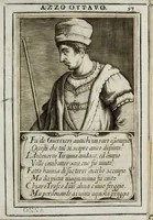 An illustration from Degli eroi della serenissima casa d'Este, ch'ebbero il dominio in Ferrara : memorie (1640)