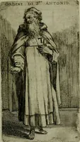 An illustration from De gli habiti delle religioni con le armi e breue descrittion loro, libro primo[-terza] (1626)