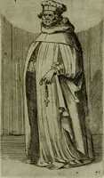 An illustration from De gli habiti delle religioni con le armi e breue descrittion loro, libro primo[-terza] (1626)
