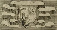 An illustration from De gli habiti delle religioni con le armi e breue descrittion loro, libro primo[-terza] (1626)