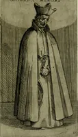 An illustration from De gli habiti delle religioni con le armi e breue descrittion loro, libro primo[-terza] (1626)