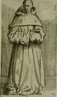 An illustration from De gli habiti delle religioni con le armi e breue descrittion loro, libro primo[-terza] (1626)