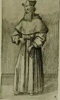 An illustration from De gli habiti delle religioni con le armi e breue descrittion loro, libro primo[-terza] (1626)