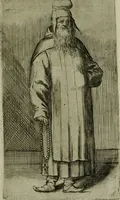 An illustration from De gli habiti delle religioni con le armi e breue descrittion loro, libro primo[-terza] (1626)