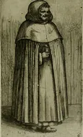 An illustration from De gli habiti delle religioni con le armi e breue descrittion loro, libro primo[-terza] (1626)