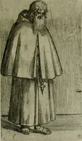 An illustration from De gli habiti delle religioni con le armi e breue descrittion loro, libro primo[-terza] (1626)