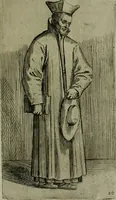 An illustration from De gli habiti delle religioni con le armi e breue descrittion loro, libro primo[-terza] (1626)