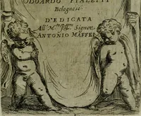 An illustration from De gli habiti delle religioni con le armi e breue descrittion loro, libro primo[-terza] (1626)