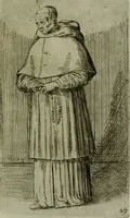 An illustration from De gli habiti delle religioni con le armi e breue descrittion loro, libro primo[-terza] (1626)