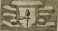 An illustration from De gli habiti delle religioni con le armi e breue descrittion loro, libro primo[-terza] (1626)