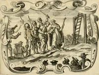 An illustration from De goddelycke voorsienigheydt uytgebeeldt in Joseph onder-coninck van Egypten : verciert met sinne-beelden ende sede-leeringen (1710)