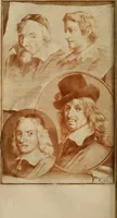 An illustration from De groote schouburgh der Nederlantsche konstschilders en schilderessen : waar van 'er vele met hunne beeltenissen ten tooneel een verschynen, en hun levensgedrag en konstwerken beschreven worden : zynde een vervolg op Het Schilderboek van K. v. Mander (1718)