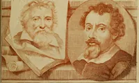An illustration from De groote schouburgh der Nederlantsche konstschilders en schilderessen : waar van 'er vele met hunne beeltenissen ten tooneel een verschynen, en hun levensgedrag en konstwerken beschreven worden : zynde een vervolg op Het Schilderboek van K. v. Mander (1718)