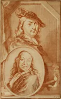 An illustration from De groote schouburgh der Nederlantsche konstschilders en schilderessen : waar van 'er vele met hunne beeltenissen ten tooneel een verschynen, en hun levensgedrag en konstwerken beschreven worden : zynde een vervolg op Het Schilderboek van K. v. Mander (1718)