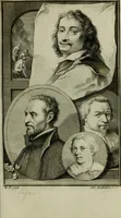 An illustration from De groote schouburgh der Nederlantsche konstschilders en schilderessen : waar van 'er veele met hunne beeltenissen ten tooneel verschynen, en hun levensgedrag en konstwerken beschreven worden : zynde een vervolg op het Schilderboek van K. v. Mander ... (1753)