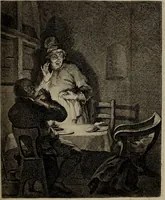An illustration from De groote schouburgh der Nederlantsche konstschilders en schilderessen : waar van 'er veele met hunne beeltenissen ten tooneel verschynen, en hun levensgedrag en konstwerken beschreven worden : zynde een vervolg op het Schilderboek van K. v. Mander ... (1753)