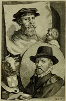 An illustration from De groote schouburgh der Nederlantsche konstschilders en schilderessen : waar van 'er veele met hunne beeltenissen ten tooneel verschynen, en hun levensgedrag en konstwerken beschreven worden : zynde een vervolg op het Schilderboek van K. v. Mander ... (1753)