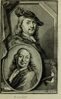 Picture 1 of 13 from De groote schouburgh der Nederlantsche konstschilders en schilderessen : waar van 'er veele met hunne beeltenissen ten tooneel verschynen, en hun levensgedrag en konstwerken beschreven worden : zynde een vervolg op het Schilderboek van K. v. Mander ... (1753), leaf 4