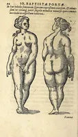 An illustration from De hvmana physiognomonia Ioannis Baptistae Portae Neapolitani libri IIII : qvi ab extimis, quae in hominum corporibus conspiciuntur signis, ita eorum naturas, mores & consilia (egregiis ad viuum expressis iconibvs) demonstrant, vt intimos animi recessus penetrare videantur ... : nunc ab innumeris mendis, quibus passim neapolitana scatebat editio, emendati, primumq[ue] in Germania in lucem editi : cum duplici rerum & verborum indice longe locupletissimo (1593)