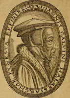 An illustration from De Ioannis Calvini, magni quondam Geneuensium ministri, vita, moribus, rebus gestis, studijs, ac denique morte historia. (1580)