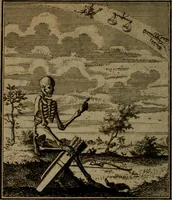Picture 33 of 129 from De kapelle der dooden, of de algemeene dooden-spiegel. In welken alle menschen, van wat staat of rang zy zyn mogen, zich tot hun nut konnen beschouwen; om indagtig te zyn het memento mori, of gedenkt to sterven .. (1741), leaf 107
