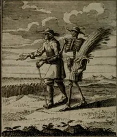 Picture 82 of 129 from De kapelle der dooden, of de algemeene dooden-spiegel. In welken alle menschen, van wat staat of rang zy zyn mogen, zich tot hun nut konnen beschouwen; om indagtig te zyn het memento mori, of gedenkt to sterven .. (1741), leaf 223