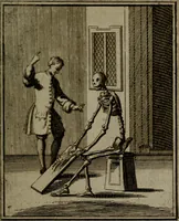 An illustration from De kapelle der dooden, of de algemeene dooden-spiegel. In welken alle menschen, van wat staat of rang zy zyn mogen, zich tot hun nut konnen beschouwen; om indagtig te zyn het memento mori, of gedenkt to sterven .. (1741)