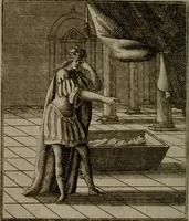 Picture 118 of 129 from De kapelle der dooden, of de algemeene dooden-spiegel. In welken alle menschen, van wat staat of rang zy zyn mogen, zich tot hun nut konnen beschouwen; om indagtig te zyn het memento mori, of gedenkt to sterven .. (1741), leaf 323