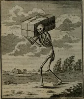 Picture 11 of 129 from De kapelle der dooden, of de algemeene dooden-spiegel. In welken alle menschen, van wat staat of rang zy zyn mogen, zich tot hun nut konnen beschouwen; om indagtig te zyn het memento mori, of gedenkt to sterven .. (1741), leaf 43