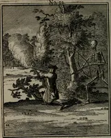 An illustration from De kapelle der dooden, of, De algemeene doodenspiegel : in welken all menschen, van wat staat of rang zy zyn mogen, zich tot hun nut konnen beschouwen : om indagtig ti zyn het memento mori, gedenkt te sterven ... (1737)