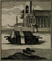 Picture 60 of 92 from De kapelle der dooden, of, De algemeene doodenspiegel : in welken all menschen, van wat staat of rang zy zyn mogen, zich tot hun nut konnen beschouwen : om indagtig ti zyn het memento mori, gedenkt te sterven ... (1737), leaf 211