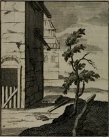 Picture 61 of 92 from De kapelle der dooden, of, De algemeene doodenspiegel : in welken all menschen, van wat staat of rang zy zyn mogen, zich tot hun nut konnen beschouwen : om indagtig ti zyn het memento mori, gedenkt te sterven ... (1737), leaf 215