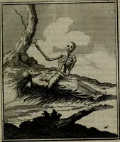 An illustration from De kapelle der dooden, of, De algemeene doodenspiegel : in welken all menschen, van wat staat of rang zy zyn mogen, zich tot hun nut konnen beschouwen : om indagtig ti zyn het memento mori, gedenkt te sterven ... (1737)