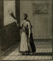 An illustration from De kapelle der dooden, of, De algemeene doodenspiegel : in welken all menschen, van wat staat of rang zy zyn mogen, zich tot hun nut konnen beschouwen : om indagtig ti zyn het memento mori, gedenkt te sterven ... (1737)