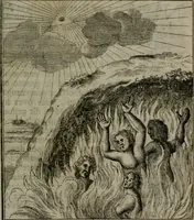 An illustration from De kapelle der dooden, of, De algemeene doodenspiegel : in welken all menschen, van wat staat of rang zy zyn mogen, zich tot hun nut konnen beschouwen : om indagtig ti zyn het memento mori, gedenkt te sterven ... (1737)